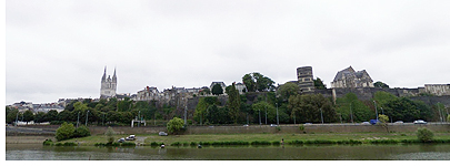 View of Angers, France