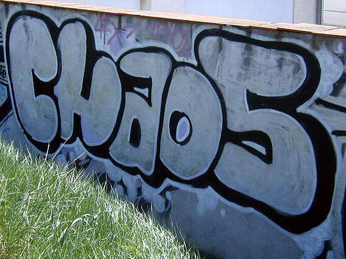 Chaos graffiti photograph