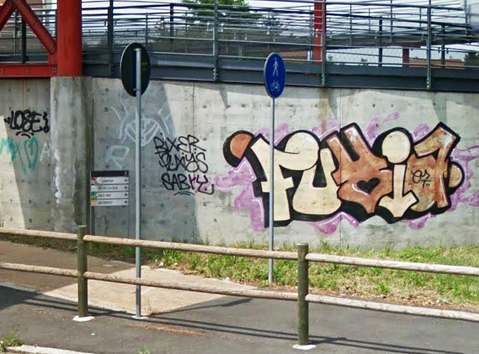 FUXIAs graffiti Busto Arsizio, Italy