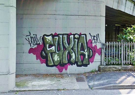 FUXIA Busto Arsizio Italia graffiti