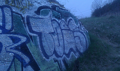 Toes graffiti photo