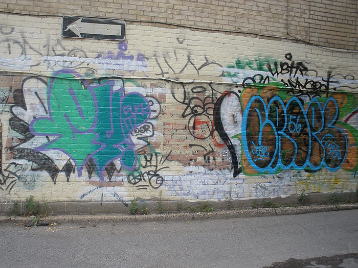Evil graffiti photo