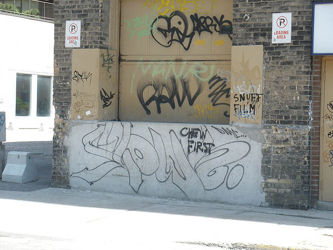 Flown graffiti photo