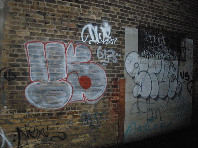 Spud wall graffiti