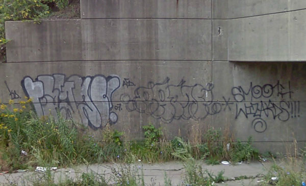 Unidentified graffiti picture Detroit