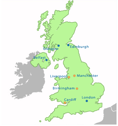 Map of U.K.