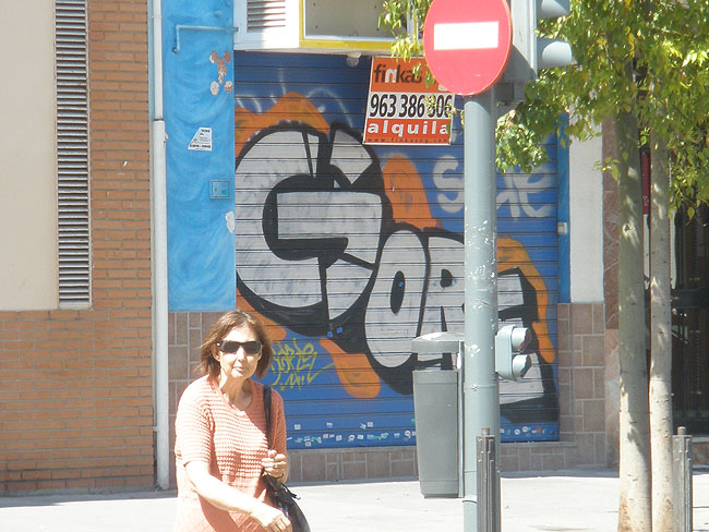 Gore graffiti picture Valencia