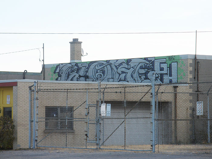 Globe Oshawa graffiti